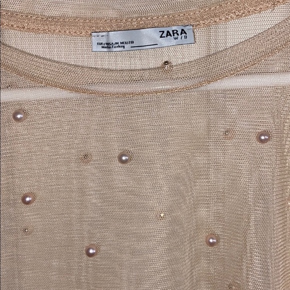 Zara sheer pearl T - Picture 2 of 2